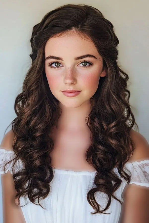 Curly party hairstyle 25
