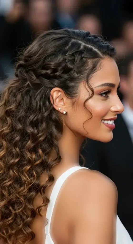 Curly party hairstyle 26