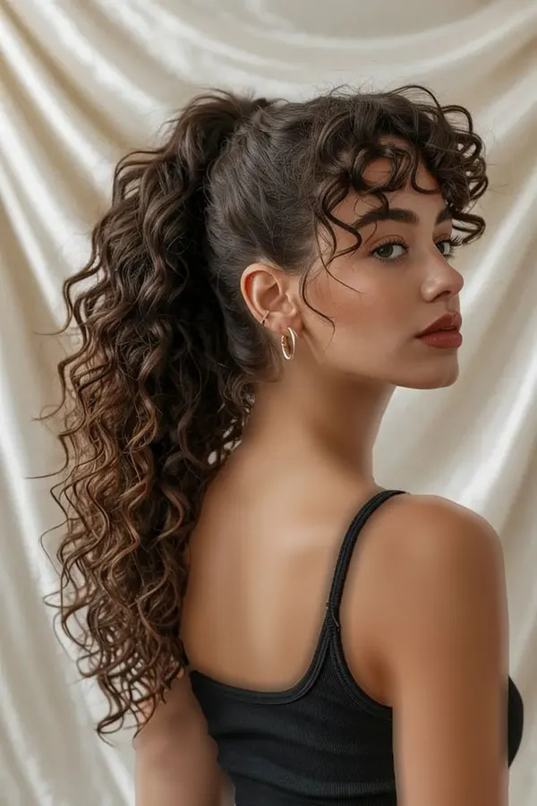 Curly party hairstyle 4