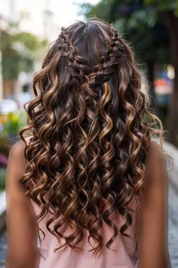 Curly party hairstyle 8