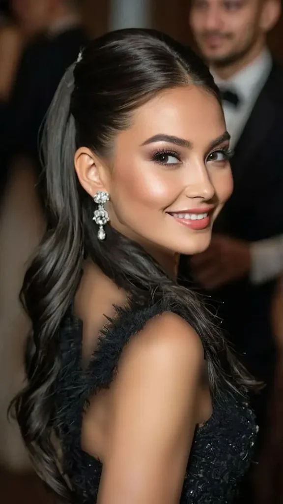 Hairstyle for a party 10