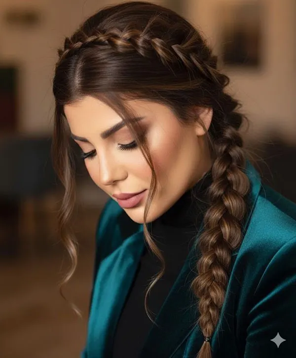 Hairstyle for a party 14