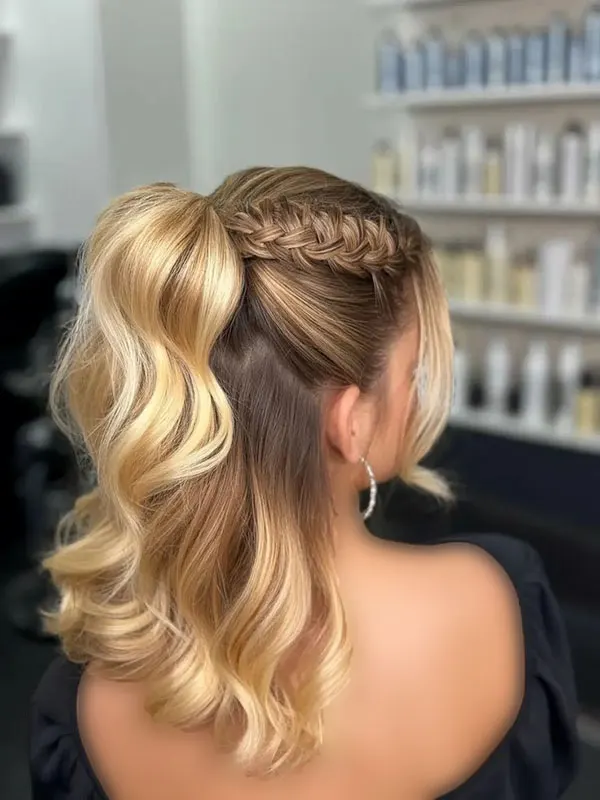 Hairstyle for a party 15
