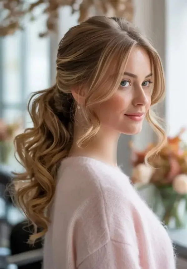 Hairstyle for a party 7