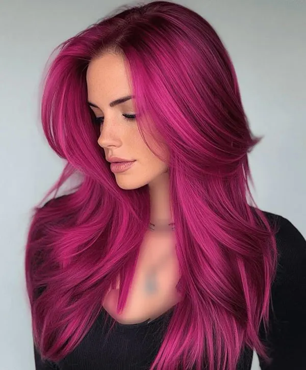 Magenta hair color 14