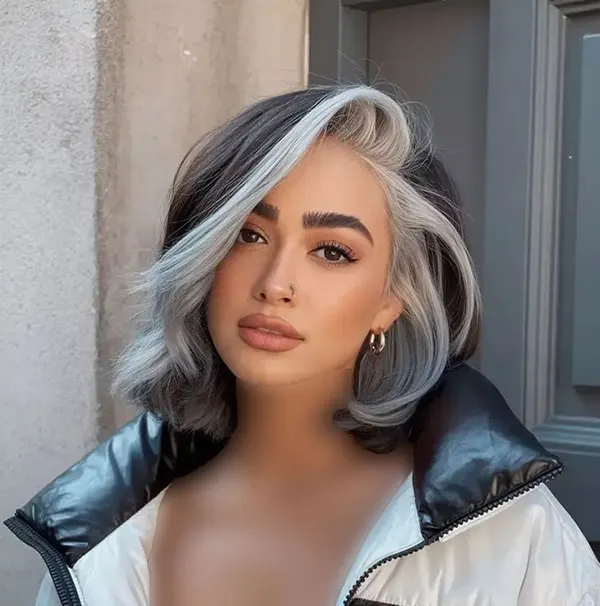 Pieced hair color model 3