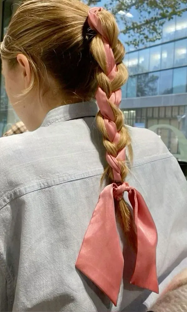 Simple and stylish girls hair weave at home 11