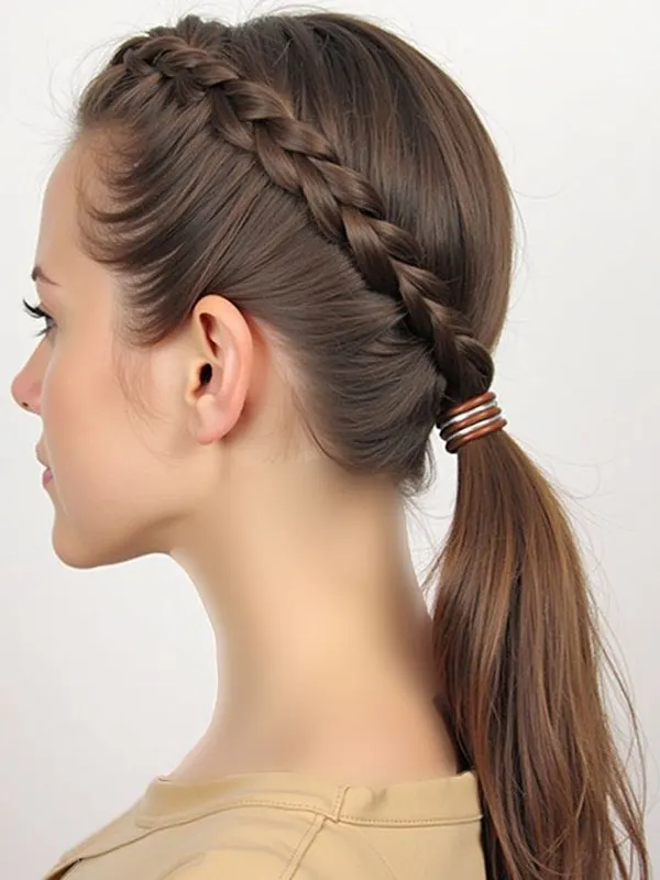 Simple and stylish girls hair weave at home 20