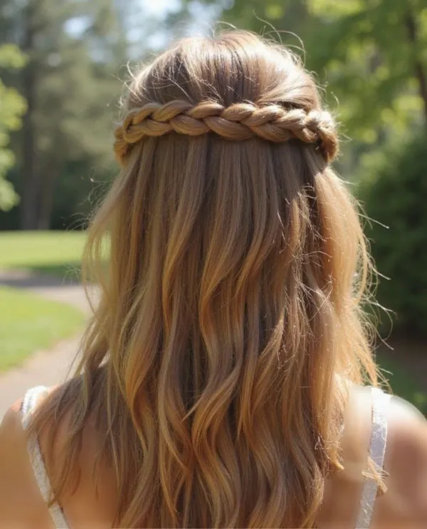 Simple and stylish girls hair weave at home 25