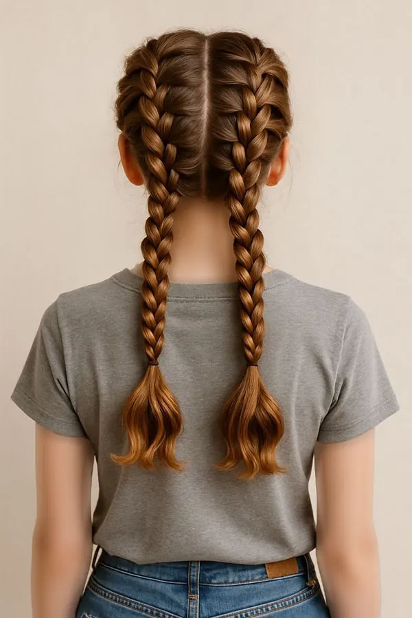 Simple and stylish girls hair weave at home 26