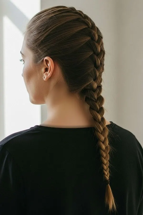 Simple and stylish girls hair weave at home 29