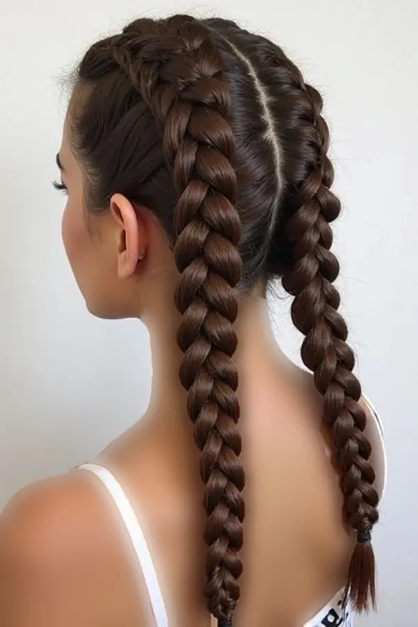 Simple and stylish girls hair weave at home 9