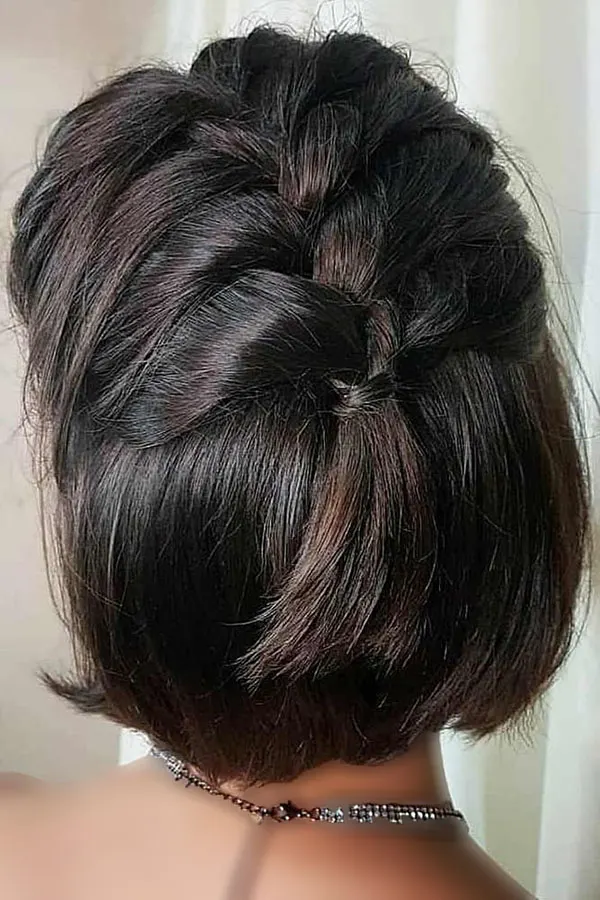 33 مدل بافت مو کوتاه ساده در منزل | انتخاب دخترای شیکپسند! 6 Simple short hair weave at home 1