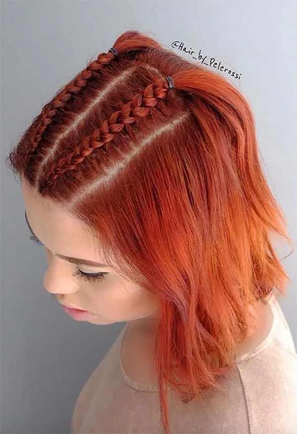 33 مدل بافت مو کوتاه ساده در منزل | انتخاب دخترای شیکپسند! 17 Simple short hair weave at home 14