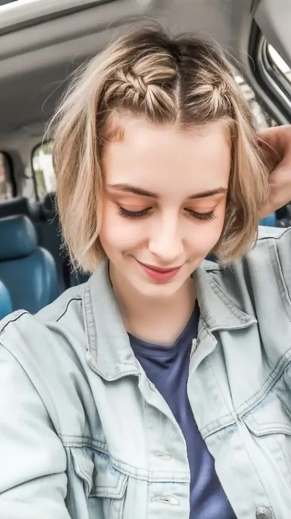 33 مدل بافت مو کوتاه ساده در منزل | انتخاب دخترای شیکپسند! 26 Simple short hair weave at home 27