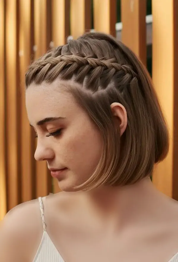 33 مدل بافت مو کوتاه ساده در منزل | انتخاب دخترای شیکپسند! 5 Simple short hair weave at home 3