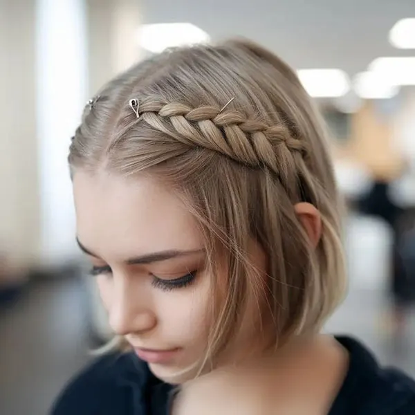 33 مدل بافت مو کوتاه ساده در منزل | انتخاب دخترای شیکپسند! 7 Simple short hair weave at home 4