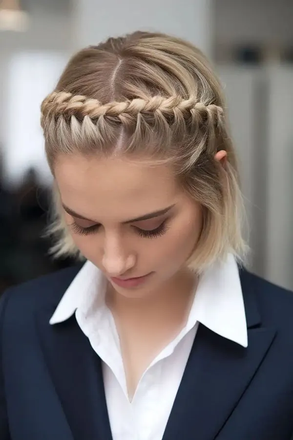 33 مدل بافت مو کوتاه ساده در منزل | انتخاب دخترای شیکپسند! 12 Simple short hair weave at home 8