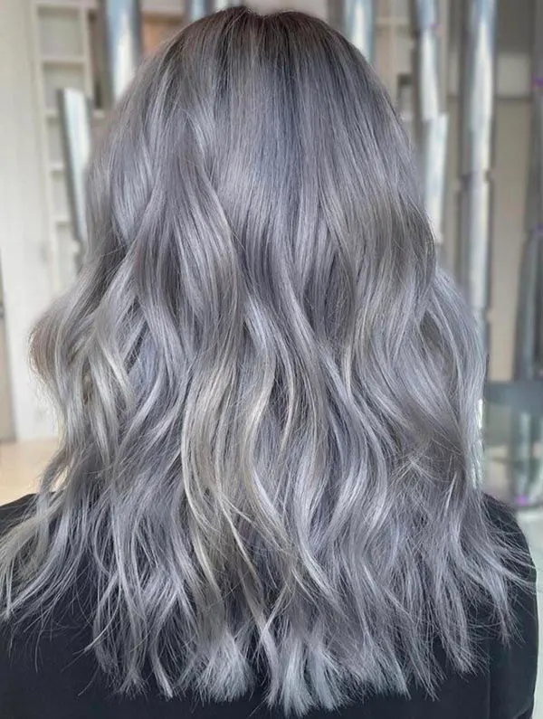 Smoky gray hair color 1