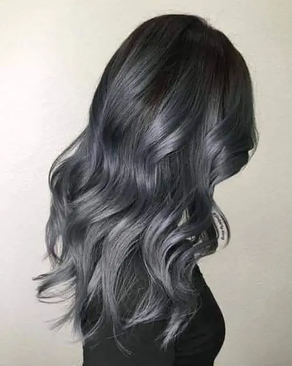 Smoky gray hair color 10