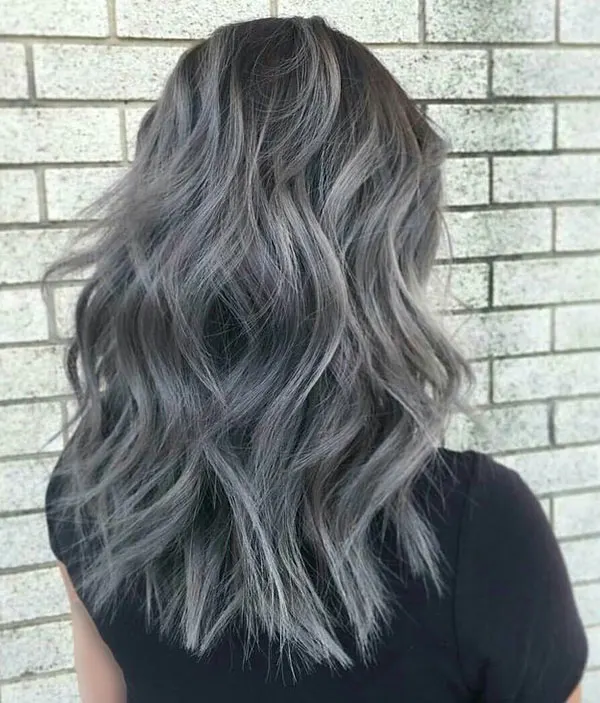Smoky gray hair color 13