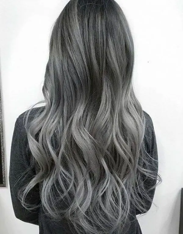 Smoky gray hair color 19