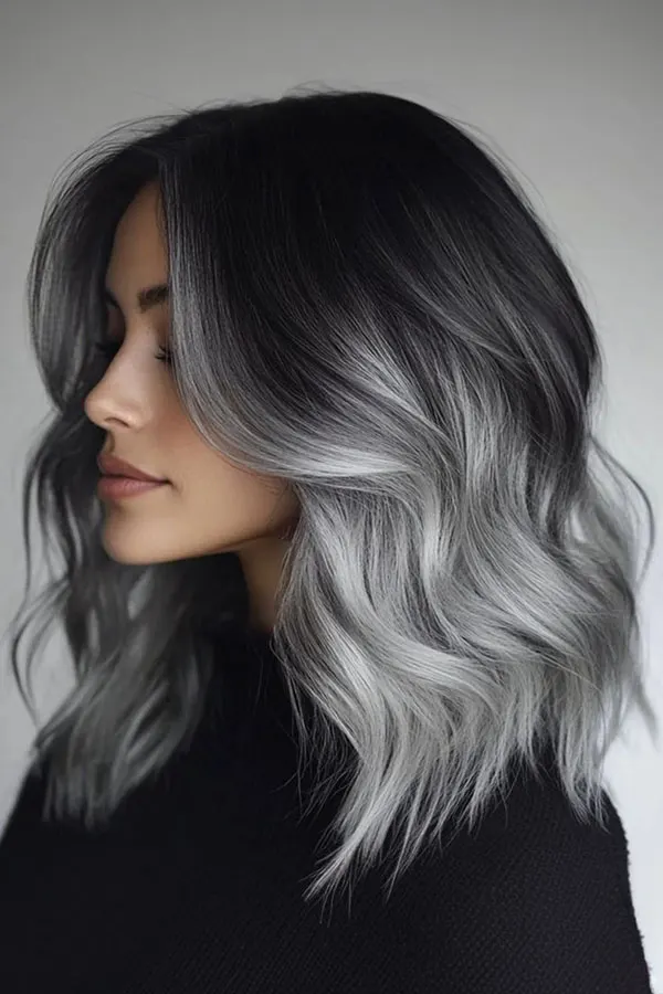 Smoky gray hair color 2