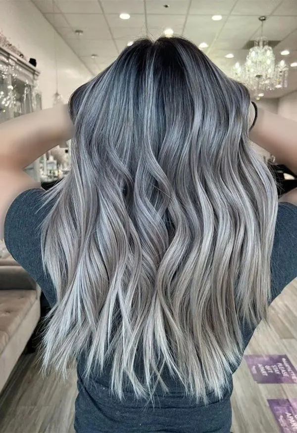 Smoky gray hair color 24