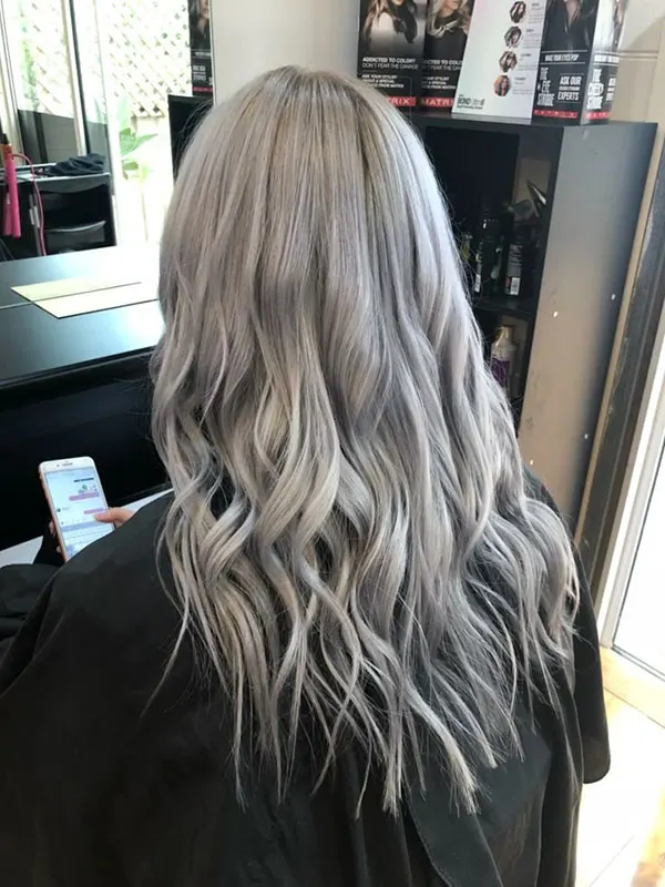Smoky gray hair color 27