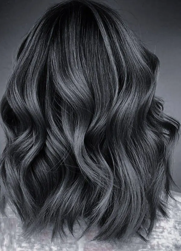 Smoky gray hair color 28