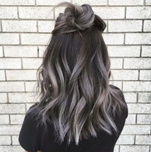Smoky gray hair color 29