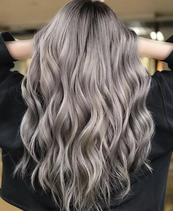 Smoky gray hair color 3