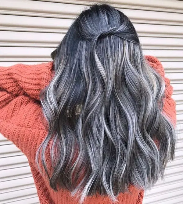 Smoky gray hair color 30