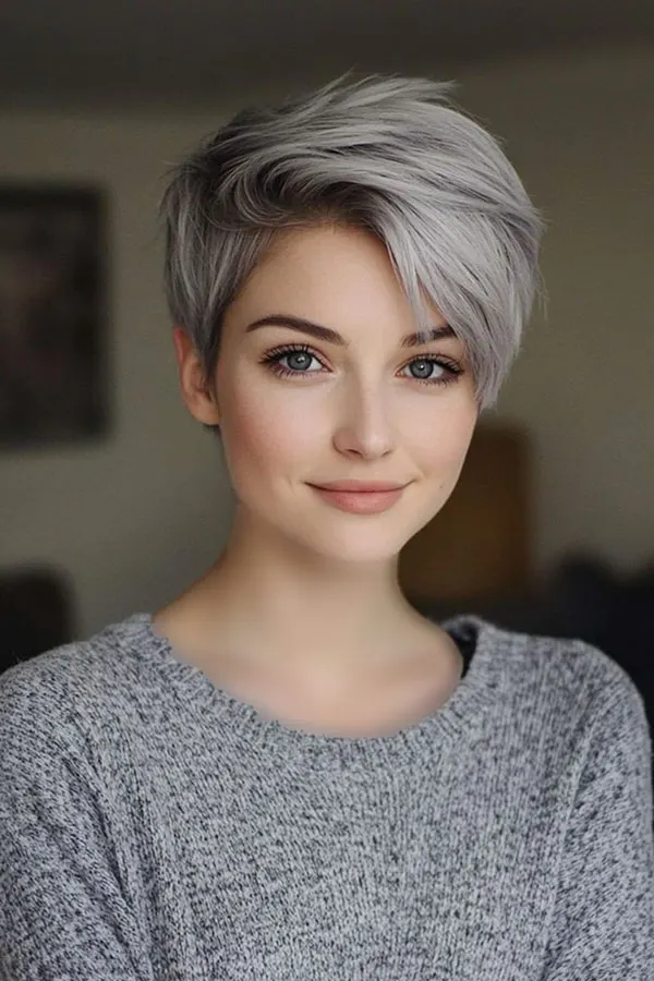 Smoky gray hair color 32