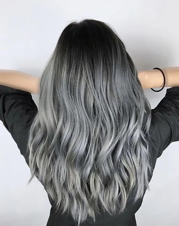Smoky gray hair color 33