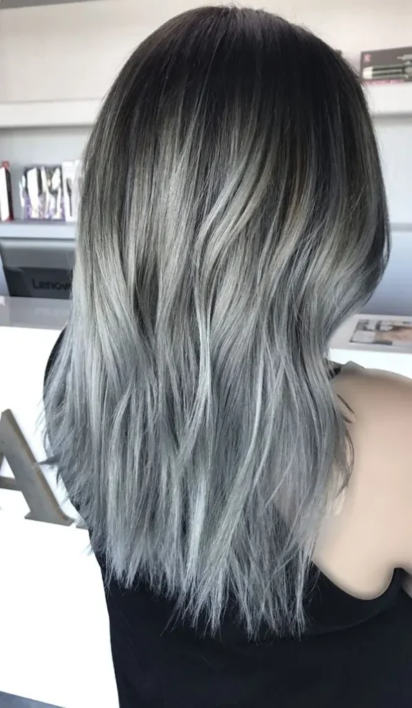 Smoky gray hair color 5