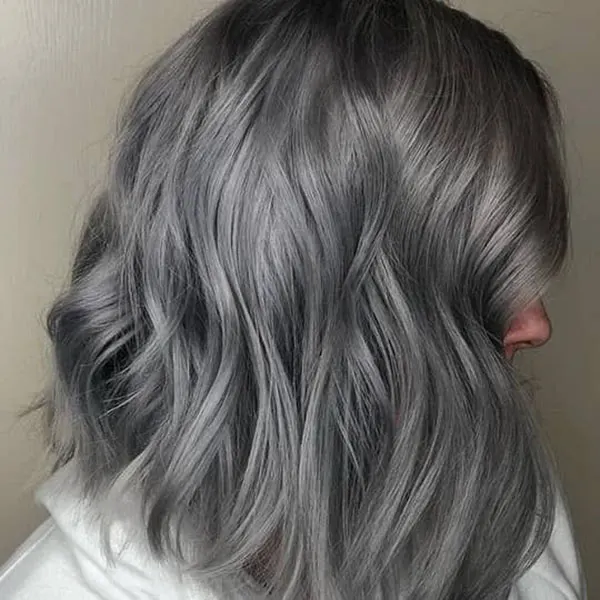 Smoky gray hair color 6