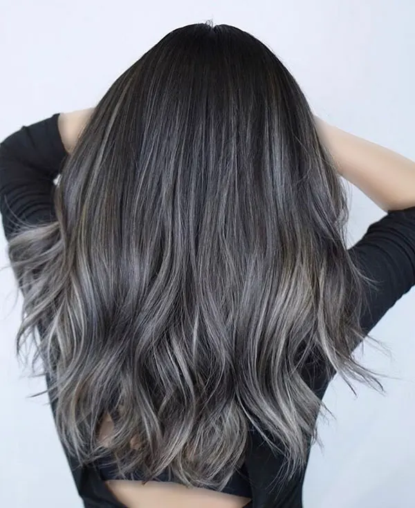 Smoky gray hair color 7