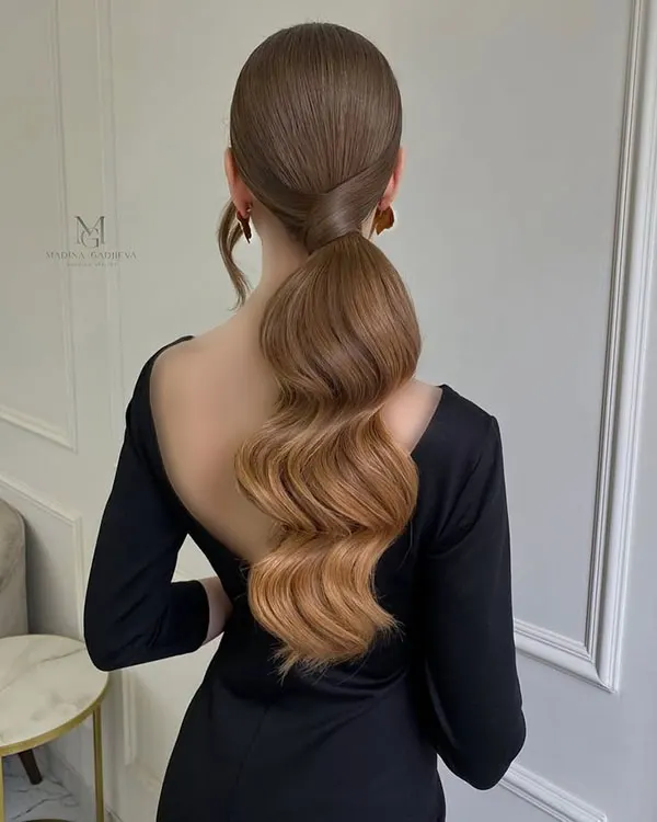 Stylish ponytail hairstyle 1
