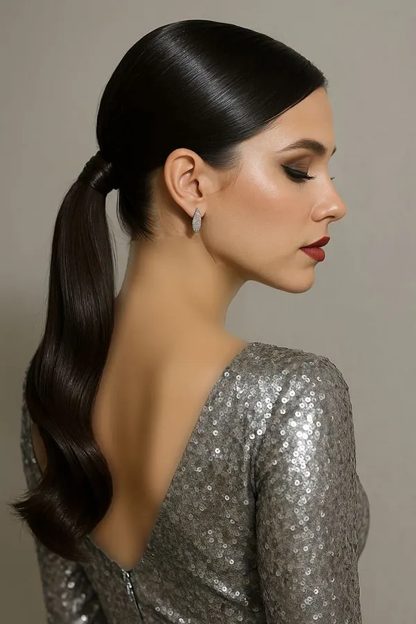 Stylish ponytail hairstyle 10