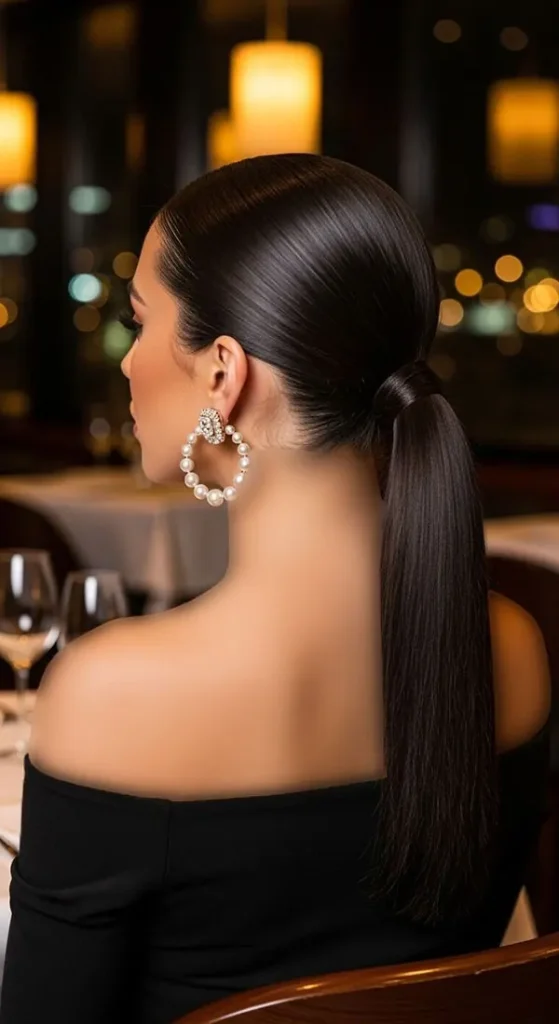 Stylish ponytail hairstyle 12