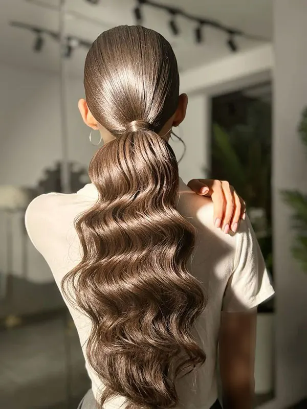 Stylish ponytail hairstyle 29