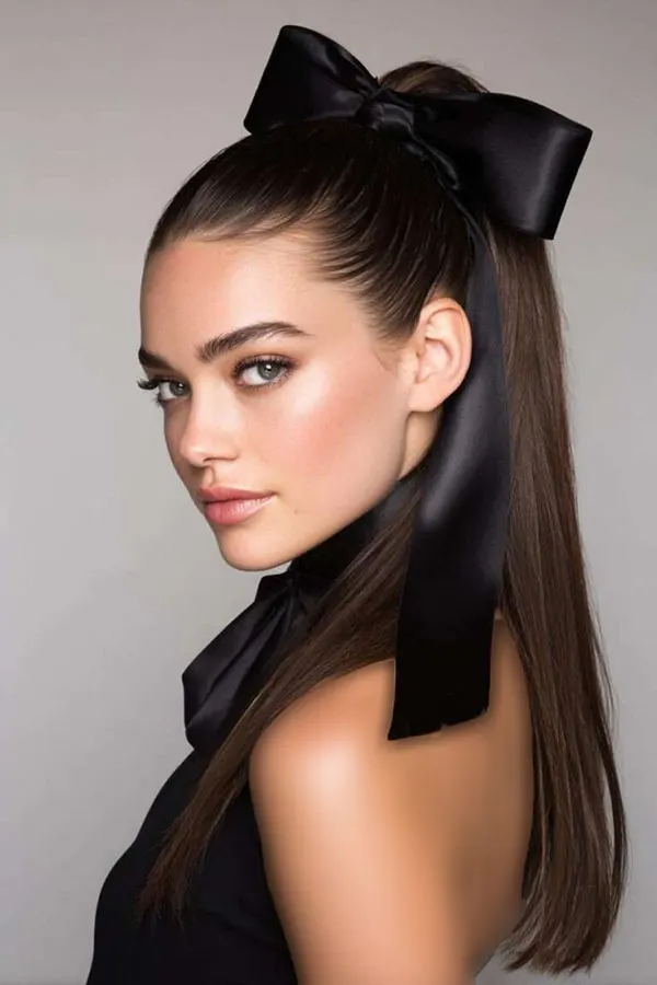 Stylish ponytail hairstyle 3