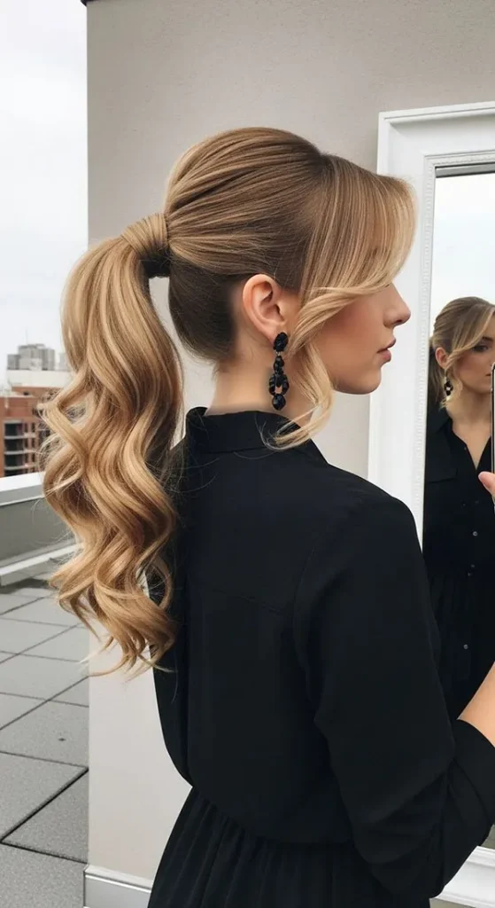 Stylish ponytail hairstyle 30