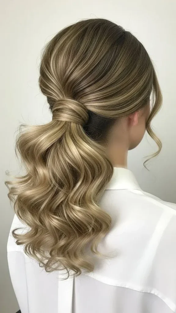 Stylish ponytail hairstyle 7