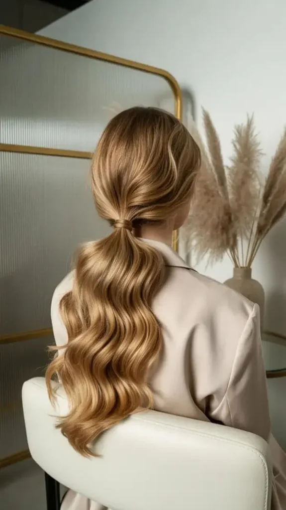 Stylish ponytail hairstyle 8