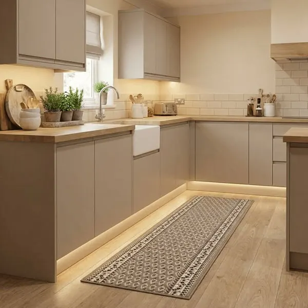 33 ایده کابینت بژ و چوب | چوب غالب یا بژ غالب؟ کدوم ترکیب برای خونت بهتره؟ 21 Beige and wood cabinets 15