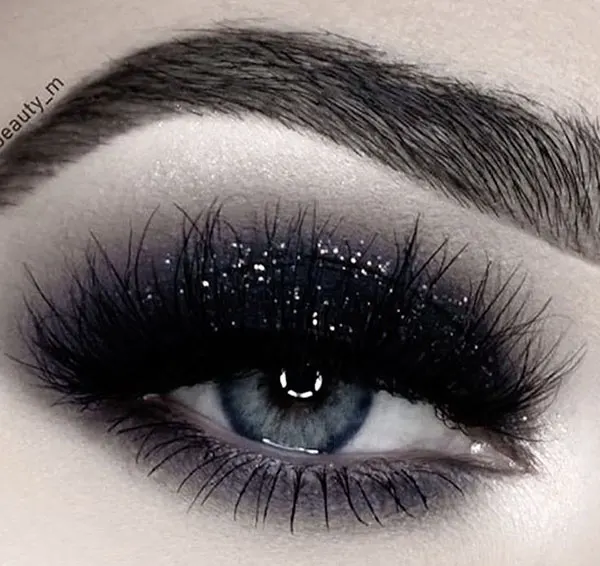 31 مدل سایه چشم سیاه زنانه | حقیقتی که درباره اسموکی بهت نمیگن! 14 Black eye shadow 10