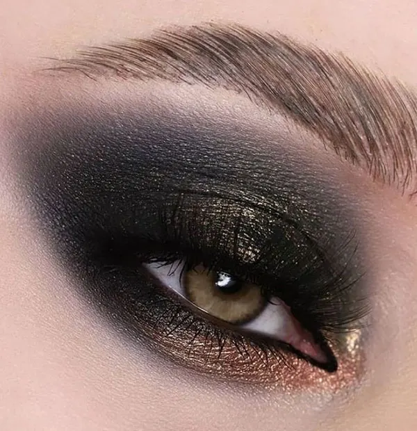 31 مدل سایه چشم سیاه زنانه | حقیقتی که درباره اسموکی بهت نمیگن! 10 Black eye shadow 9