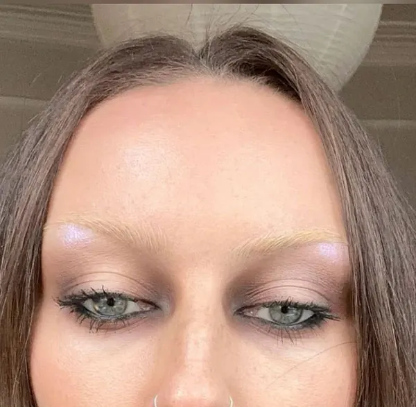 Bleach eyebrows 10